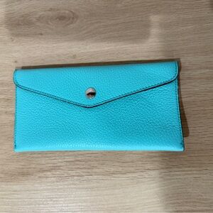 Turquoise Leather Wallet